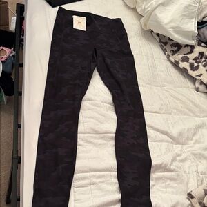 Fabletics Black Camouflage Leggings